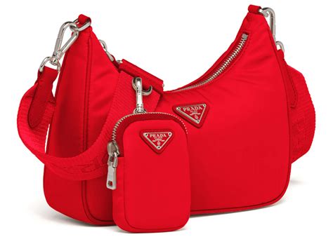 red patent leather shoulder bag prada|Prada vintage nylon shoulder bag.